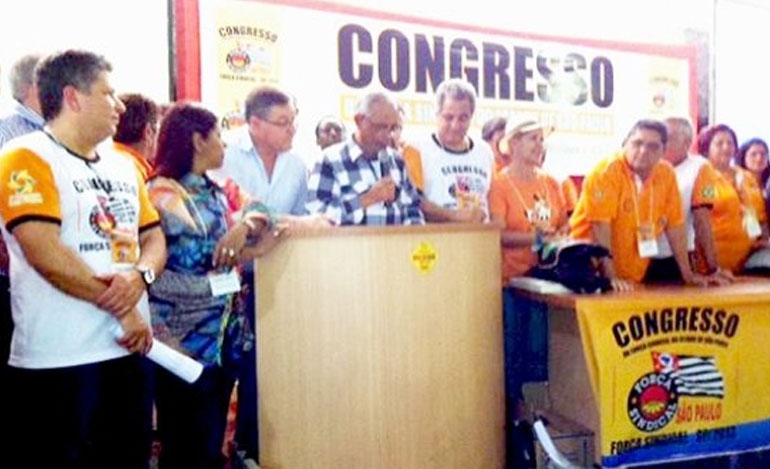 Sindetanol participa de congresso estadual da Força Sindical em Americana