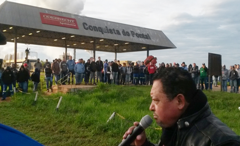 SINDETANOL, FEQUIMFAR E SINDICATOS FILIADOS PROMOVEM ASSEMBLEIA NA USINA CONQUISTA DO PONTAL
