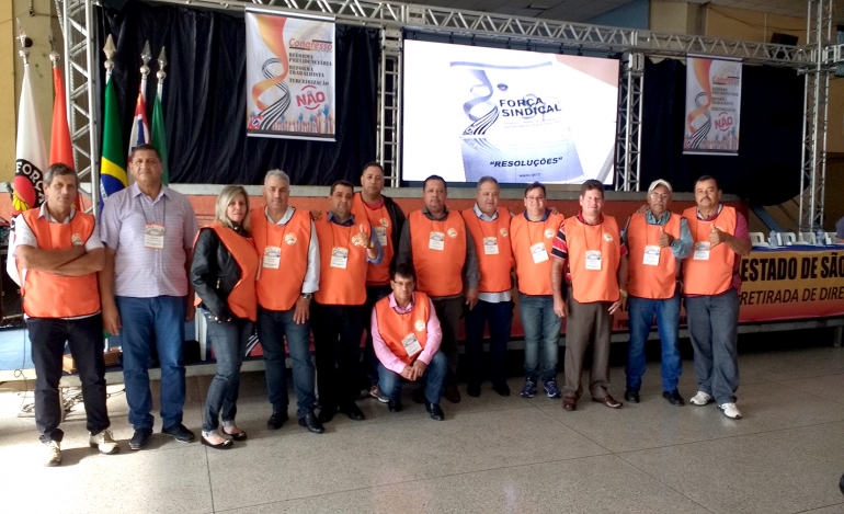 Dirigentes do Sindetanol participam do 8º Congresso da Força Sindical São Paulo