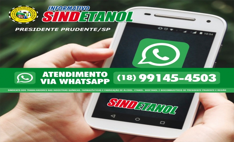 Sindetanol disponibiliza contato via WhatsApp para trabalhadores