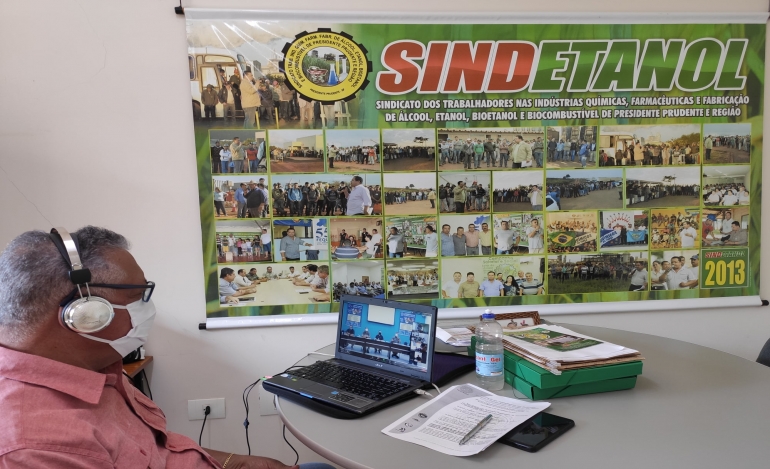 Sindetanol participa de videoconferência sobre Convenção Coletiva dos trabalhadores do setor químico 