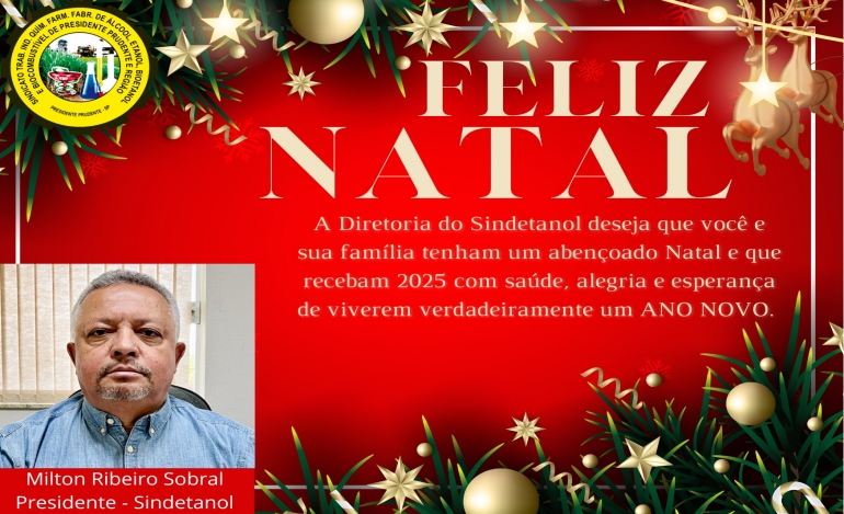 FELIZ NATAL E PRÓSPERO ANO NOVO