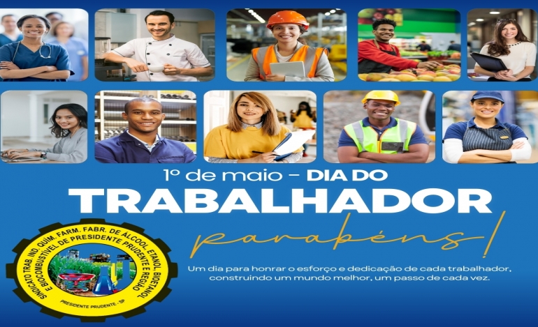 1º DE MAIO DIA DO TRABALHADOR