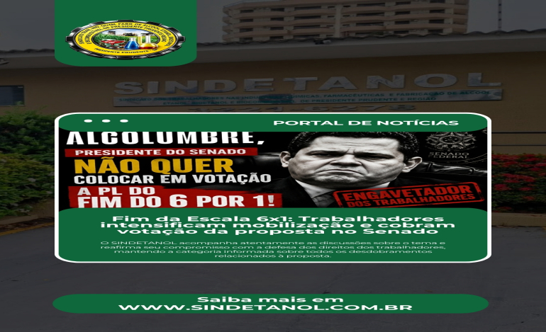 Fim da Escala 6x1: Trabalhadores intensificam mobilização e cobram votação da proposta no Senado