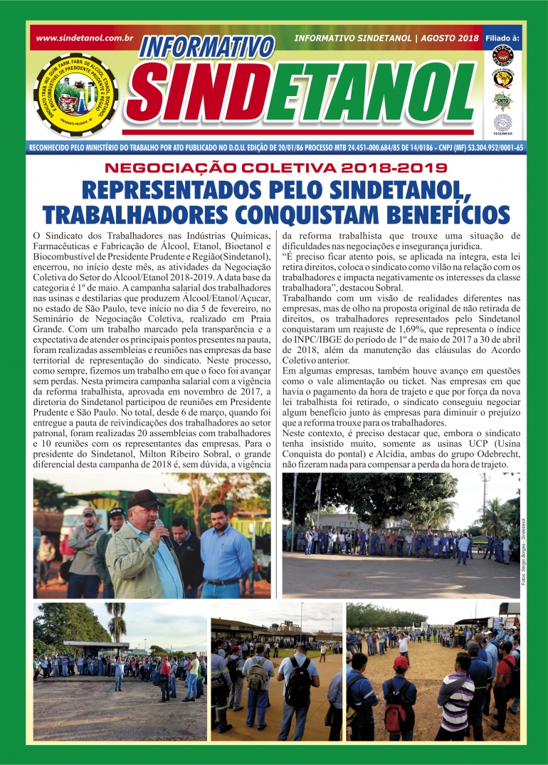 Jornal do Sindicato - Agosto/2018