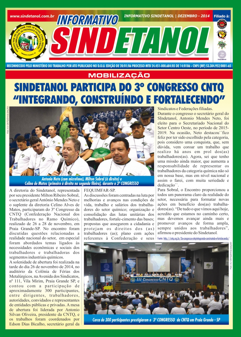 Jornal do Sindicato - Dezembro/2014