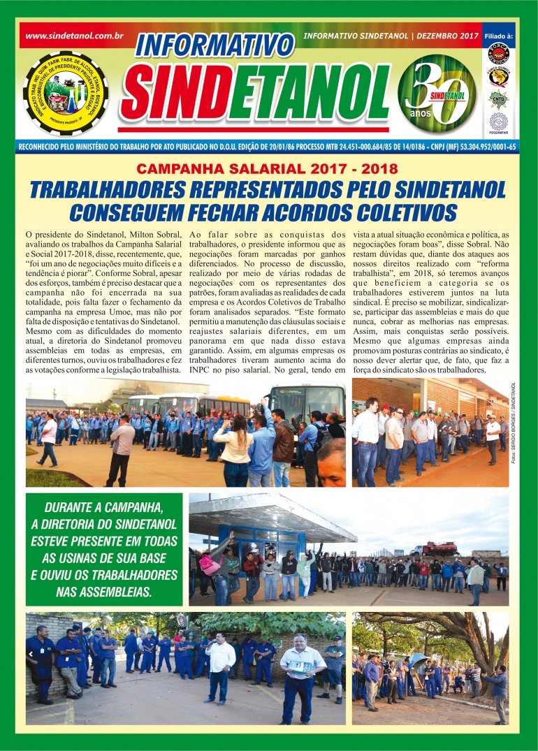 Jornal do Sindicato - Dezembro/2017