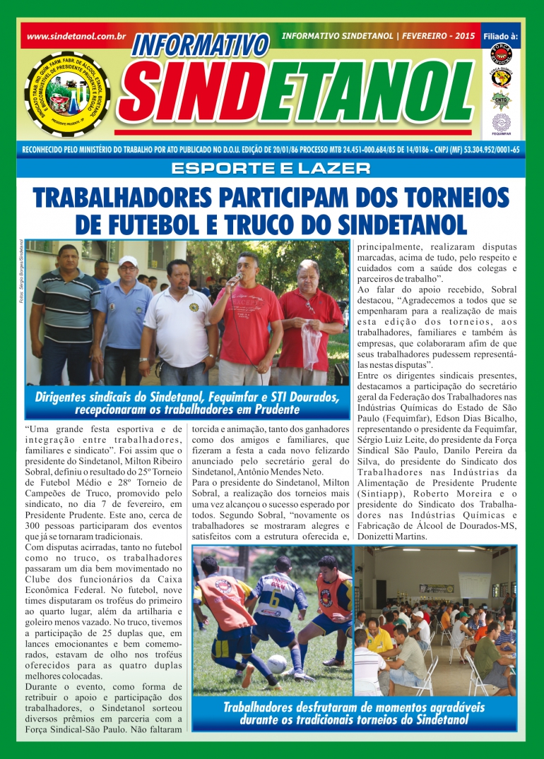 Jornal do Sindicato - Fevereiro/2015