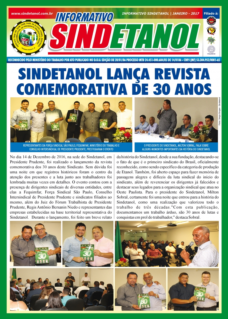 Jornal do Sindicato - Janeiro/2017